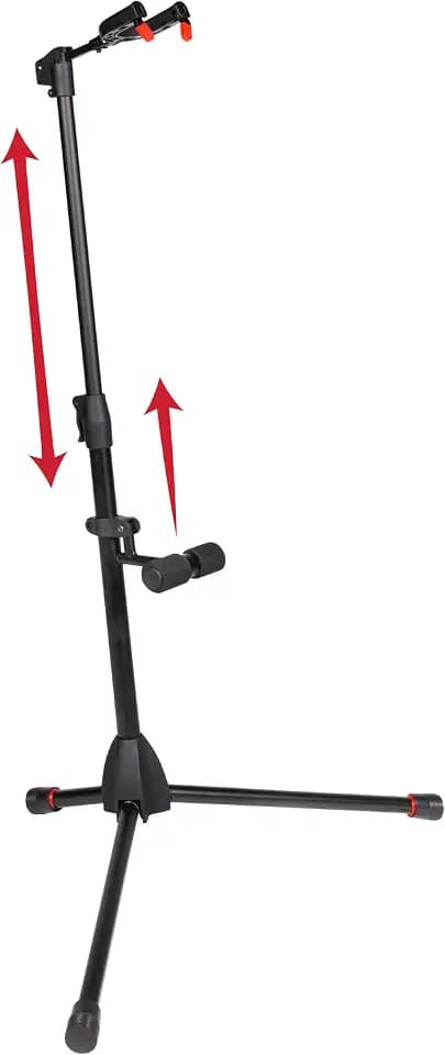 Gator Frameworks Hanging Guitar Stand with Self-Locking Yoke and Padded Body Brace, Fits Most Electric, Acoustic, and Bass Guitars (GFW-GTR-1500)