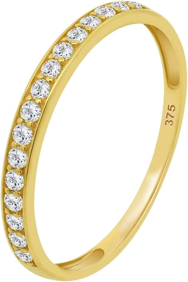 Time RoaD Damenring Gold 9K de 375 ml