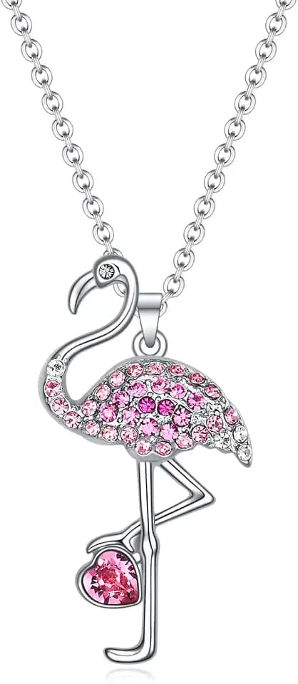 Dinosaur/Horse/Unicorn/Llama/Fox/Hummingbird/Mermaid/Flamingo/Wolf Necklace Gifts for Girls Women,Girls Animal Necklace Jewelry Birthday Valentine's Day Christmas Back to School Gifts for Daughter