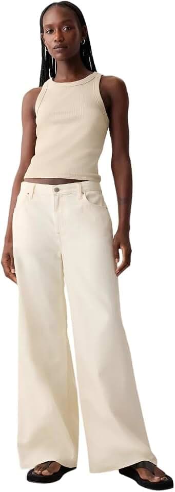 GAP Women's Mid Rise Baggy Denim