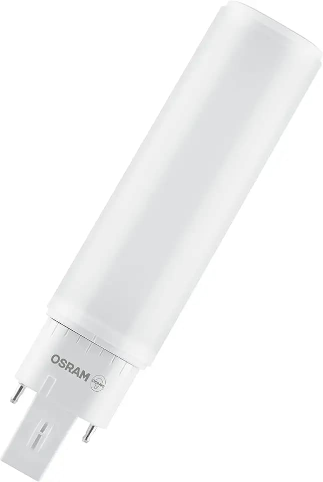 Osram DULUX D 13 LED-Lampe für G24D-1 Sockel, 5 Watt, 600 Lumen, Warmweiß (3000K), Rotierbar, Ersatz für Herkömmliches 13W-Dulux Leuchtmittel