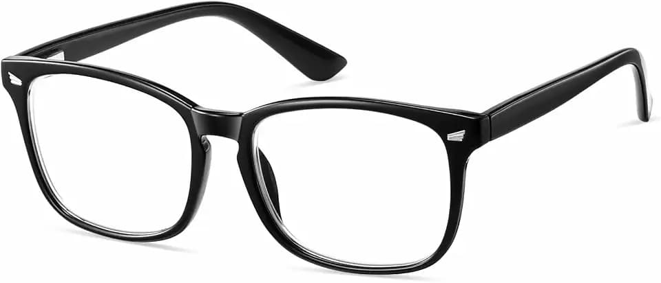 Nearsighted Myopia Glasses for Men Women, Blue Light Distance Glasses with Spring Hinge
