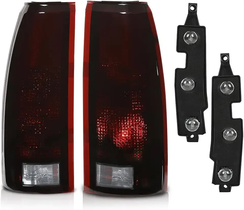 PIT66 Tail Light Fit 1988-1999 Chevy GMC Silverado Sierra C Red Lens
