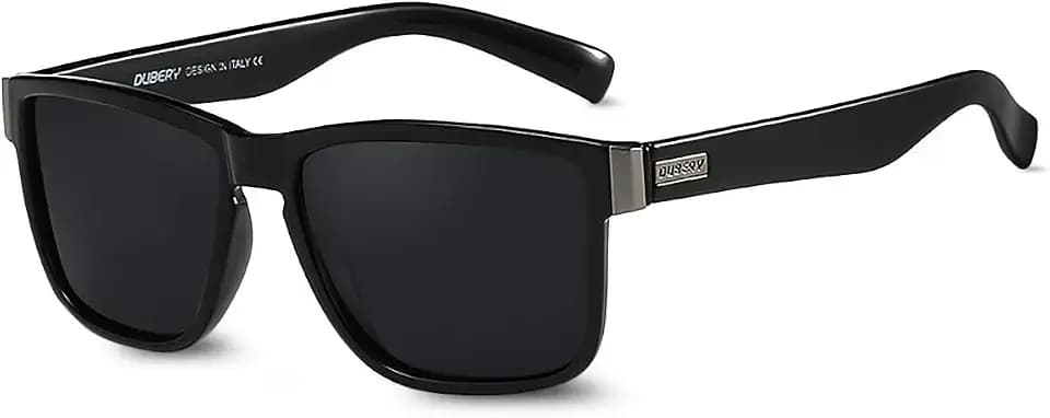 LumiSyne Sonnenbrille Herren Damen Polarisiert Vintage Quadratischer Rahmen Schildkröte Schläfen Sportlicher Stil UV400 Schutz Mit Brillenetui Für Fahren Im Freien Reise Geschenk