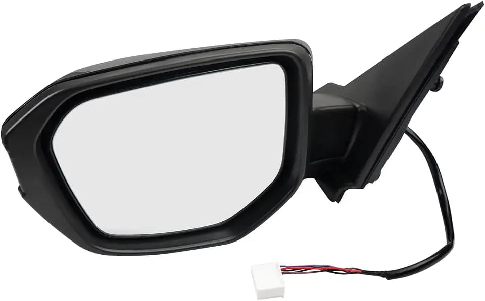 Driver Side Mirror Assembly 2016-2021 Compatible with Honda Civic Sedan Coupe Hatchback Left Rearview Mirror Heated Power Adjustable Glass Replace HO1320284, 76258TBAC02ZA (5 Pin Black)