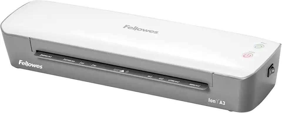 Fellowes Laminiergerät Ion A3 für Büro, Home Office - Heißlaminierfolien bis 125 Mikron Stärke - inkl. 10 Laminierfolien A4