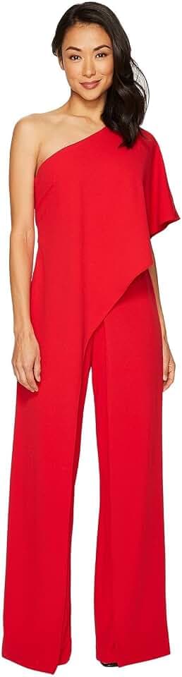 Adrianna Papell Women's One Shoulder Jumpsuit