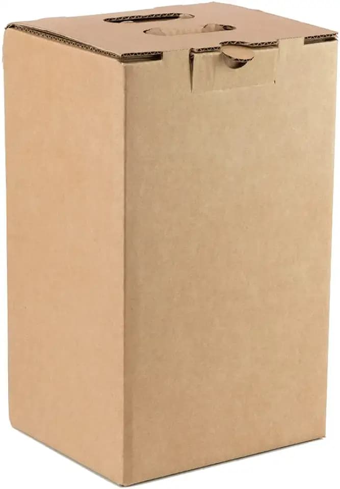 Packung 4 Boxen für Weihnachten, Karton für Gourmet-Körbe, stapelbar, Karton, 4 Flaschen, stabile Kartonverpackung.