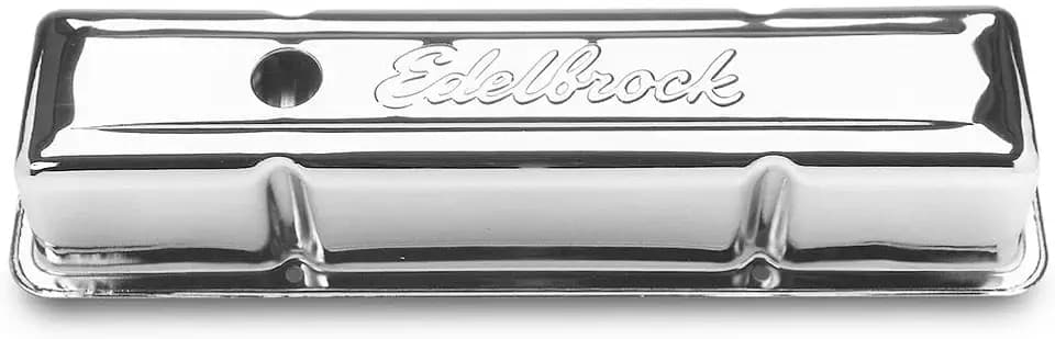 Edelbrock 4649 Signature Series Chrome Valve Cover