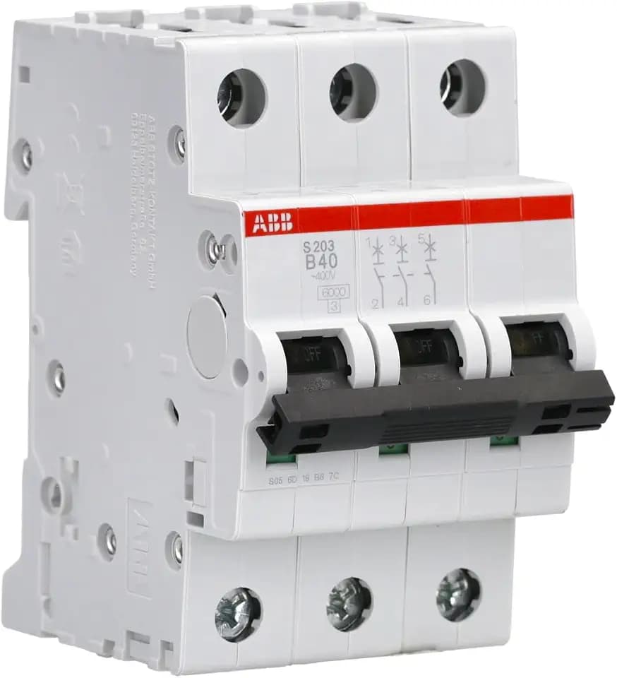 ABB S203-B40 Leitungsschutzschalter - 3-polig 40A Sicherungsautomat Typ B