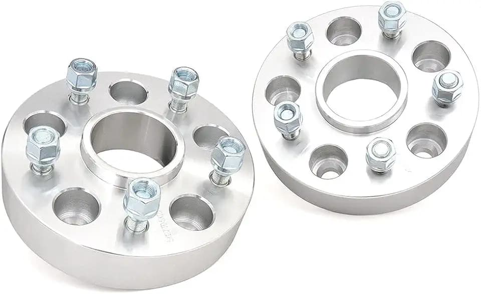 Rough Country 2" Wheel Spacers for 18-22 Jeep Wrangler JL/Gladiator JT - 10085,Silver