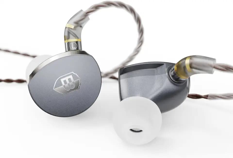BASN MTPro 14.5mm Planar HiFi in Ear Monitors Headphones (Metallic Gray)