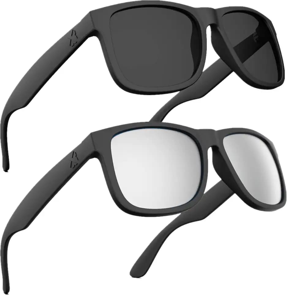 MAXJULI Polarized Sunglasses for Men and Women,UV Protection Rectangular Sun Glasses 8806