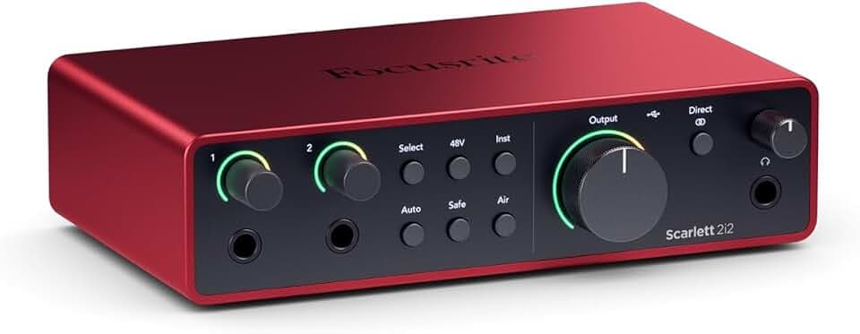 Focusrite Scarlett 2i2 4th Gen USB-C-Audio-Interface