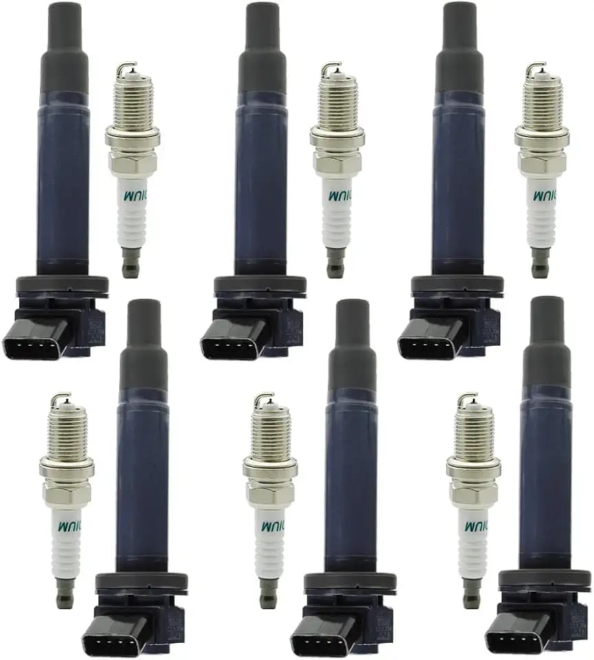 UF267 Ignition Coil Pack & 4504 Spark Plugs Compatible with Toyota Camry V6 3.0L 2006-2002, Avalon Sienna Solara Highlander, Lexus ES300 RX300 1999-2003, Lexus ES330 RX330 RX400h 3.3L V6#C1175