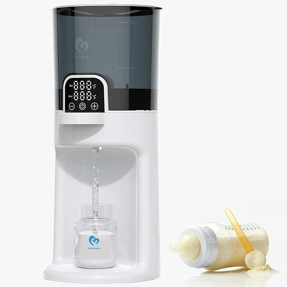 Bellababy Flaschenzubereiter für Baby-Flaschenwärmer, Warmer Wasserspender für Sofortige Herstellung von Formelflaschen, Abnehmbarer Behälter, Einfache Reinigung, 24/7 Warm
