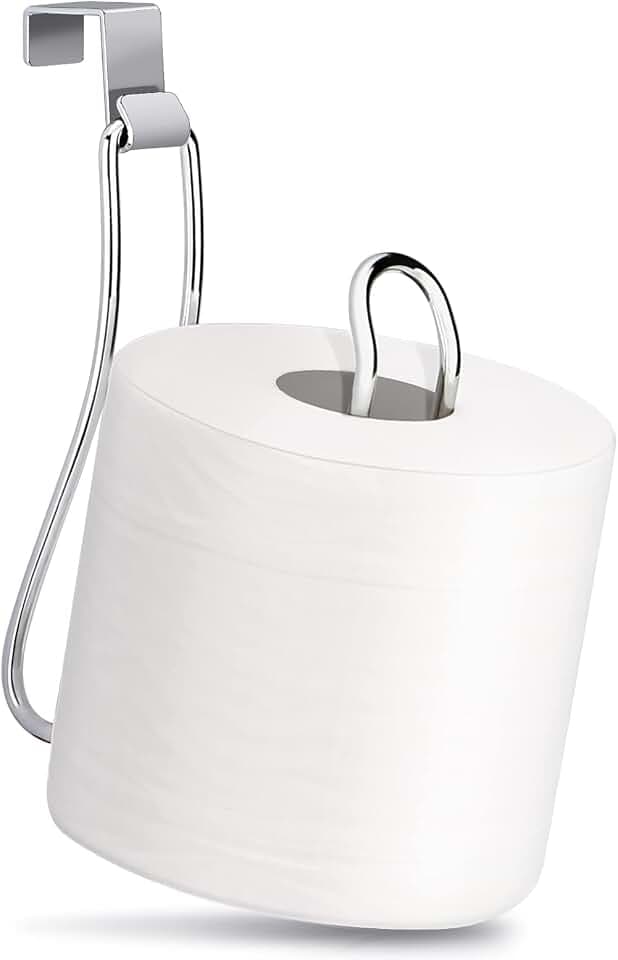 Over the Tank Toilet Paper Holder, Metal Toilet Paper Holder, Chrome
