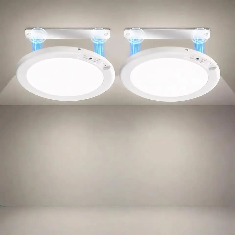 2 Pack Magnectic Rechargeable LED Ceiling Light Motion Sensor-Stick ON