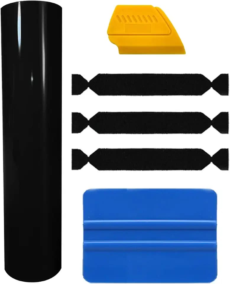 VViViD Black Gloss Automotive Vinyl Wrap Film w/ 3M Toolkit (3ft x 5ft)
