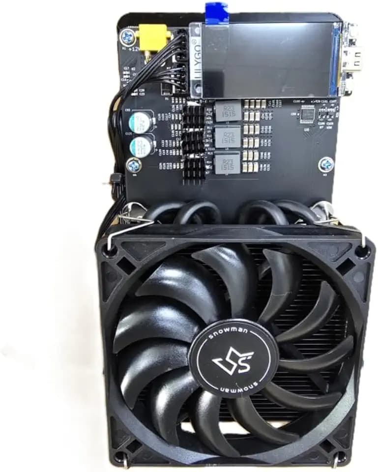 Bitaxe NerdQaxe++ Rev 6.1 Bitcoin Solo Miner 6TH/s – Home Crypto Miner with 2.8” Smart Display, Low Power NerdMiner ASIC