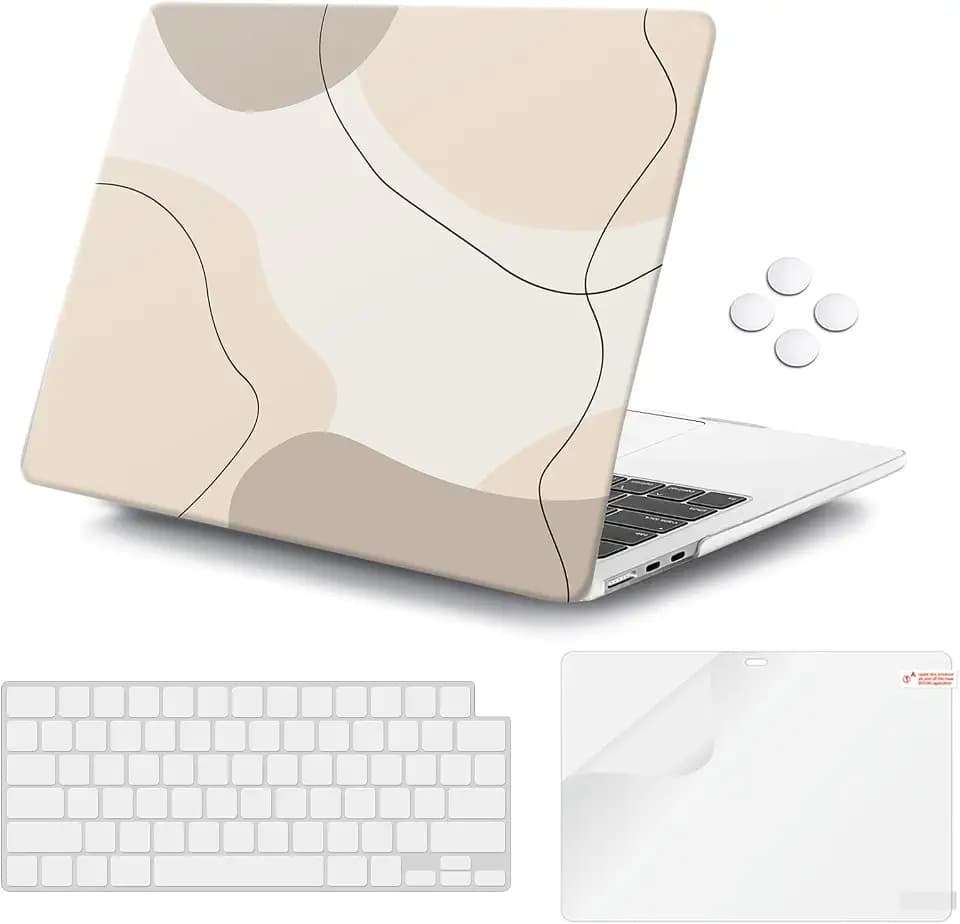 iCasso MacBook Air 13 inch Case Retina Display M5 2026 A3449 Art Modern