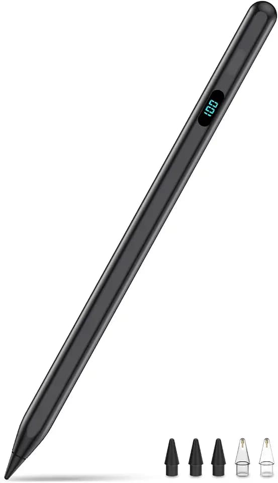 Stylus Pencil for iPad 2026-2018,Magnetic&Palm Rejection&Fast Charge-Black