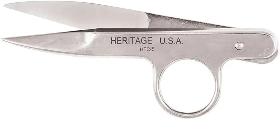 Klein Tools HTC5 Scissors, Made in USA, Threadclip with Spring Action for Automatic Opening, 4-1/2-Inch