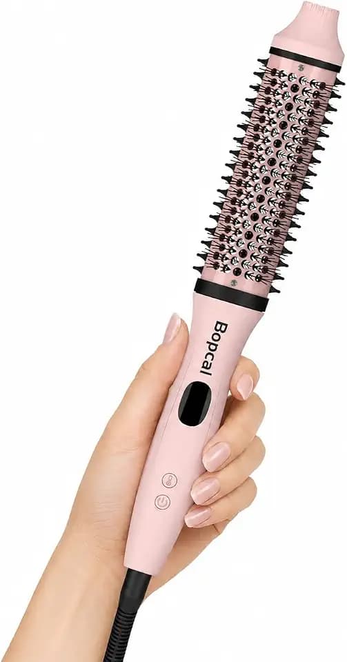 Bopcal Dual Voltage Heated Round Brush, 1.5" Thermal Brush Styler