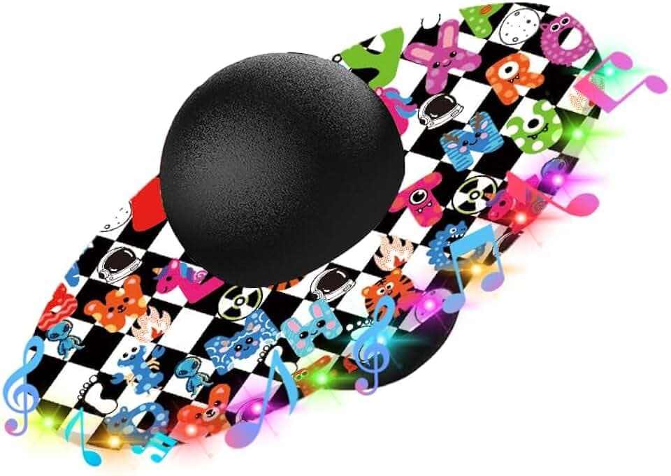 Anby Light Up Pogo Ball for Kids Adults, Music Balance Toy for Active Play