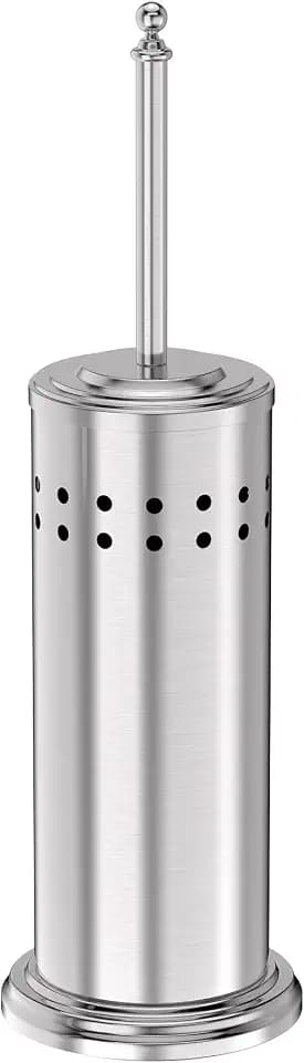 Dowry Toilet Plunger with Holder for Bathroom Silver