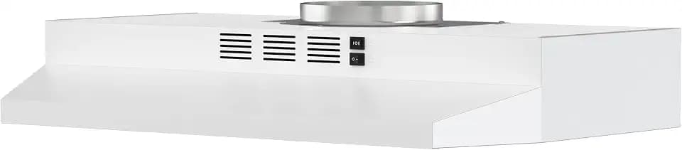 FIREGAS Range Hood 30 inch Under Cabinet, White Range Hood, Kitchen Hood