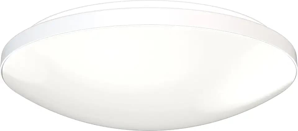 Juno 11 Inch Round LED Flush Mount Ceiling Light, Low Profile Modern Ceiling Light Fixture, Selectable 2700K/3000K/3500K/4000K/5000K Color Temperature, Dimmable, White (FMLR 11IN SWW5 90CRI WBT M4)