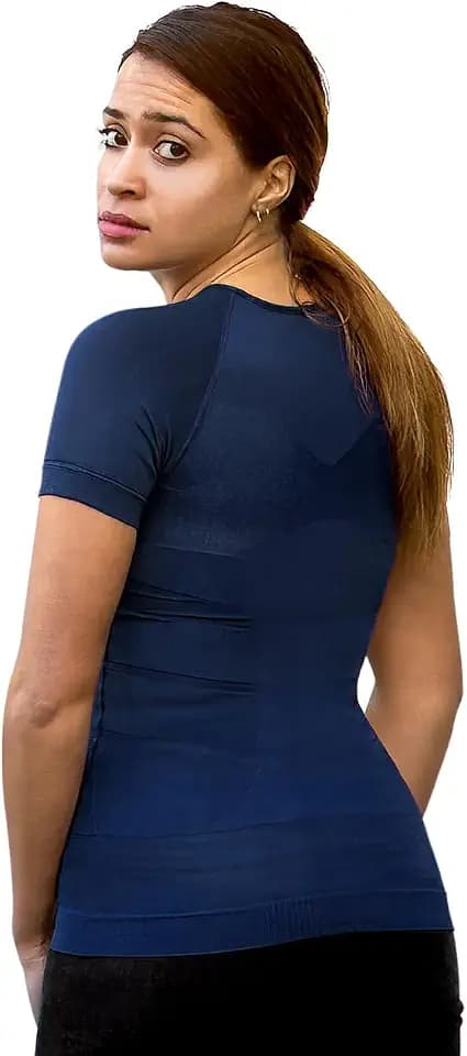 Women's Posture Corrector T-Shirt | Anti Back Pain | Straightens Back and Shoulders | Undershirt | Short Sleeves