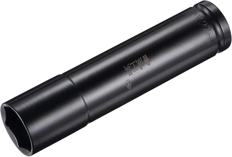 sourcing map 1/2" 27mm Wirkung Buchse Hitzebehandelt CR-V Stahl 6" Lang 6-Punkt Metrik Größen