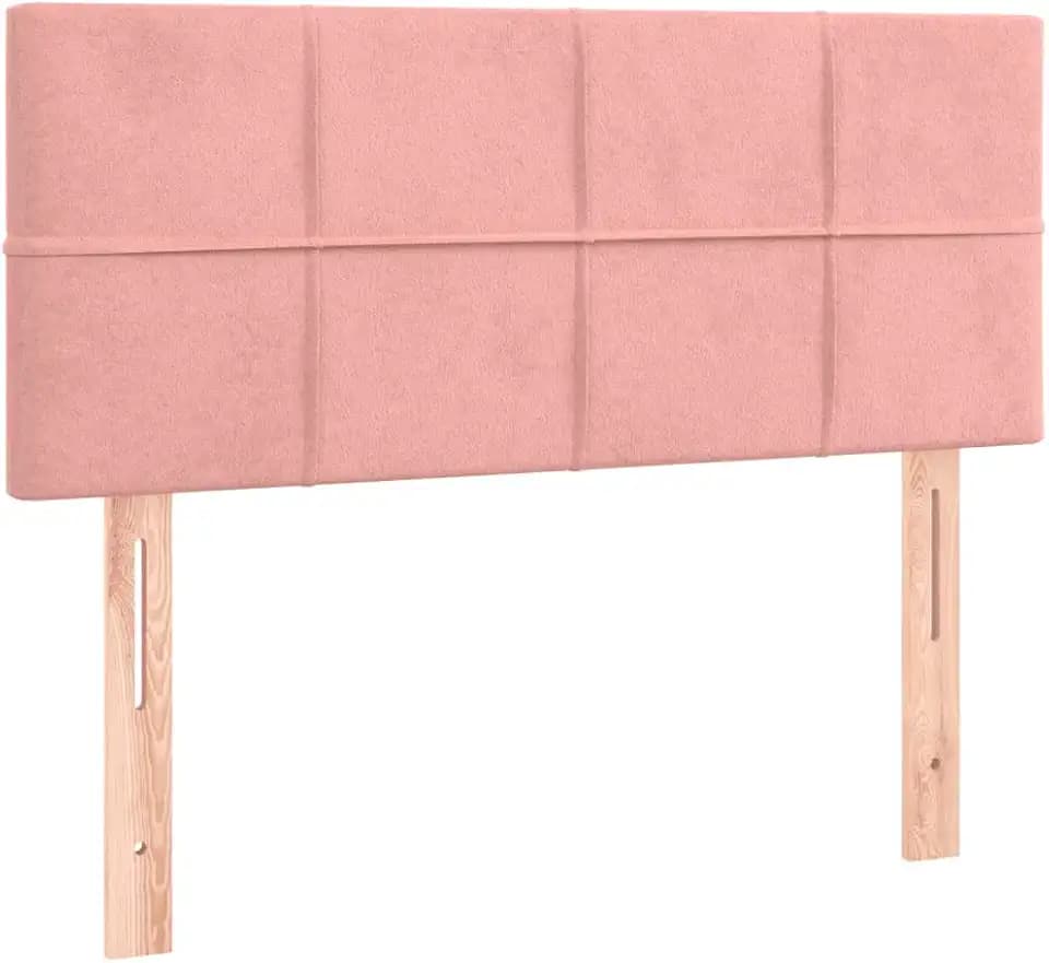 vidaXL Kopfteil Rosa 90x5x78/88 cm Samt