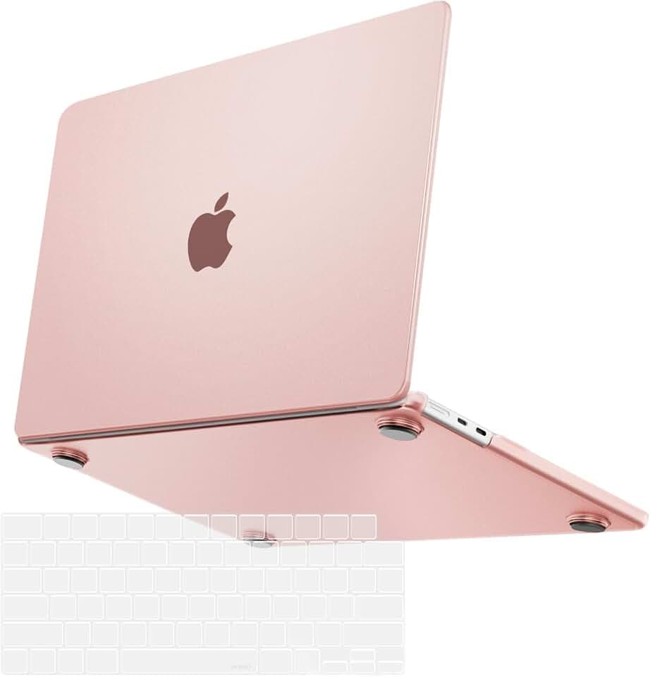MOSISO Compatible with MacBook Air 15 inch Case M5 M4 M3 M2, Peach Fuzz
