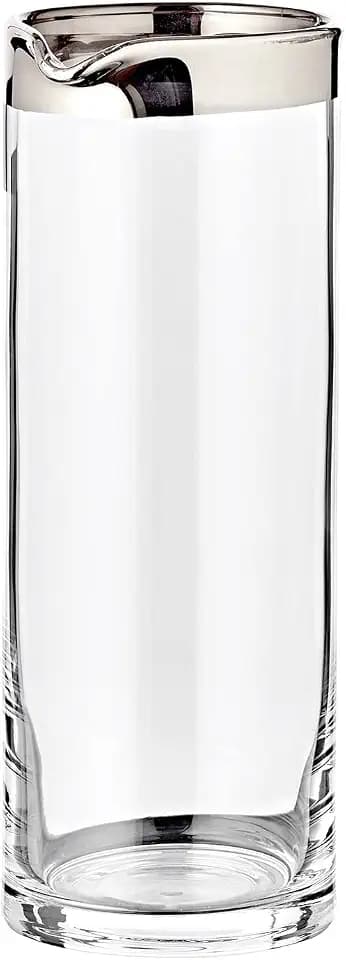 EDZARD Krug Anis (H 21 cm, Ø 9 cm), Kristallglas mit Platinrand