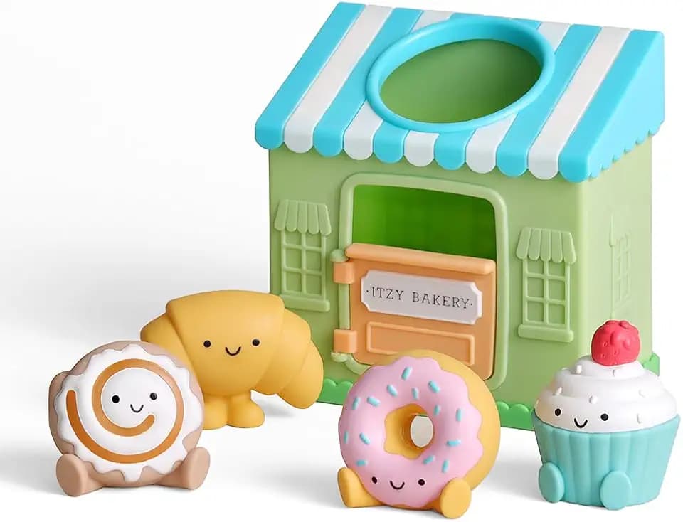 Itzy Ritzy Put & Take Learning Toy, Sensory Activity Toy for Babies, Bakery