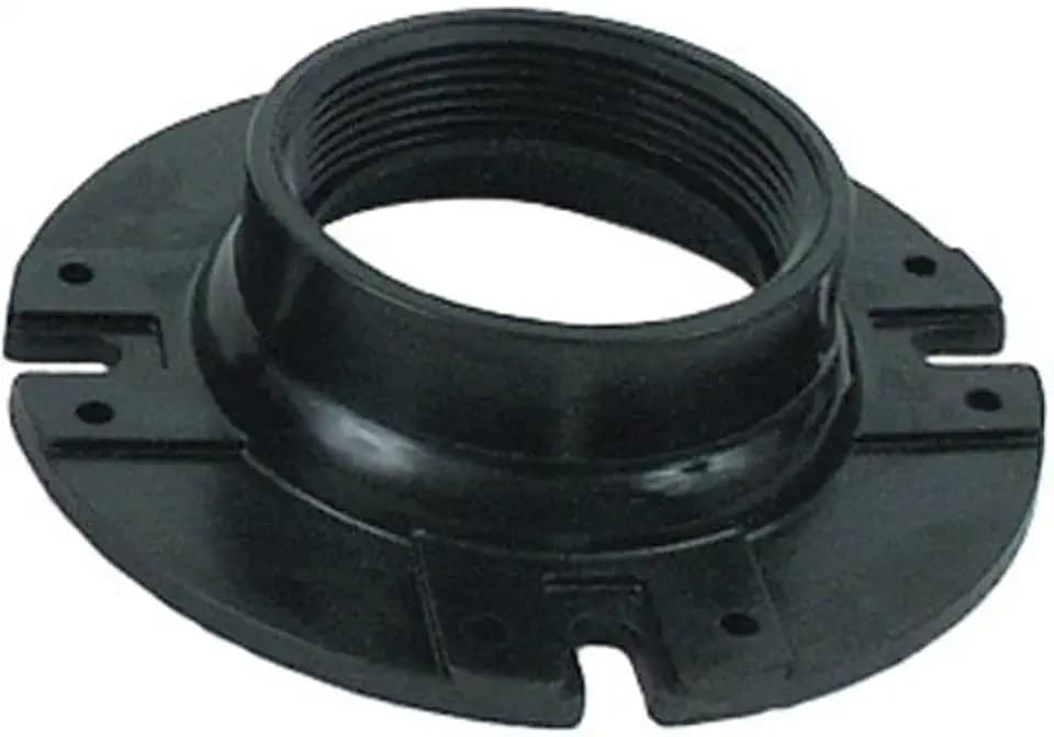 Valterra T05-0784 4" x 3" 1.80" Female Threaded Floor Flange , Black