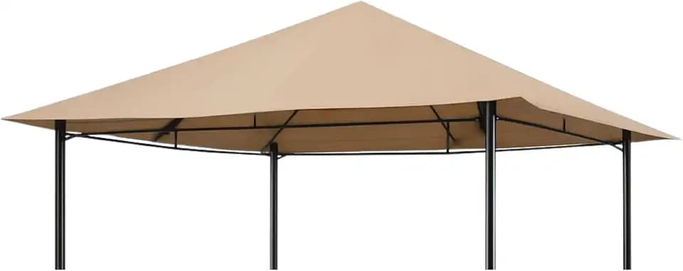 Garden Winds Reinforced RipLock 350 Replacement Canopy Top Cover Compatible with MasterCanopy, AbcCanopy, Cooshade 10' x 10' Single Tiered Gazebo Model TYP31-11 * 11FT38TY - Beige