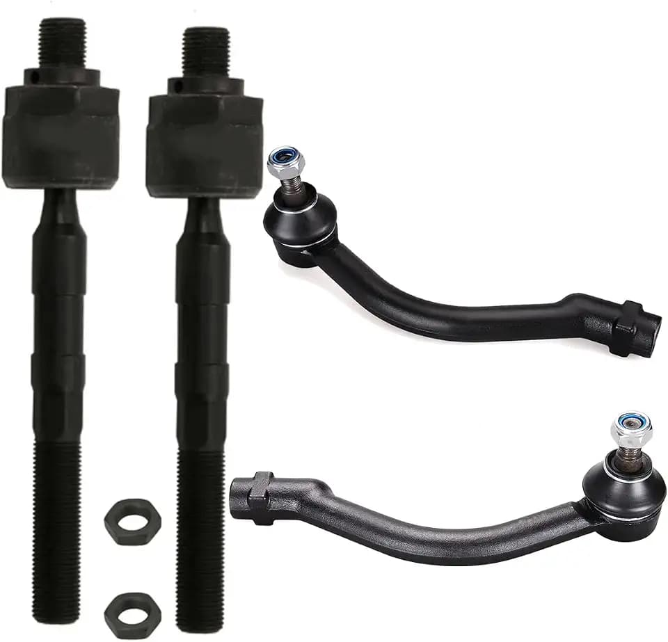 Front Inner Outer Tie Rods FITS for Hyundai Sonata 2006-2010, Azera 2006-11