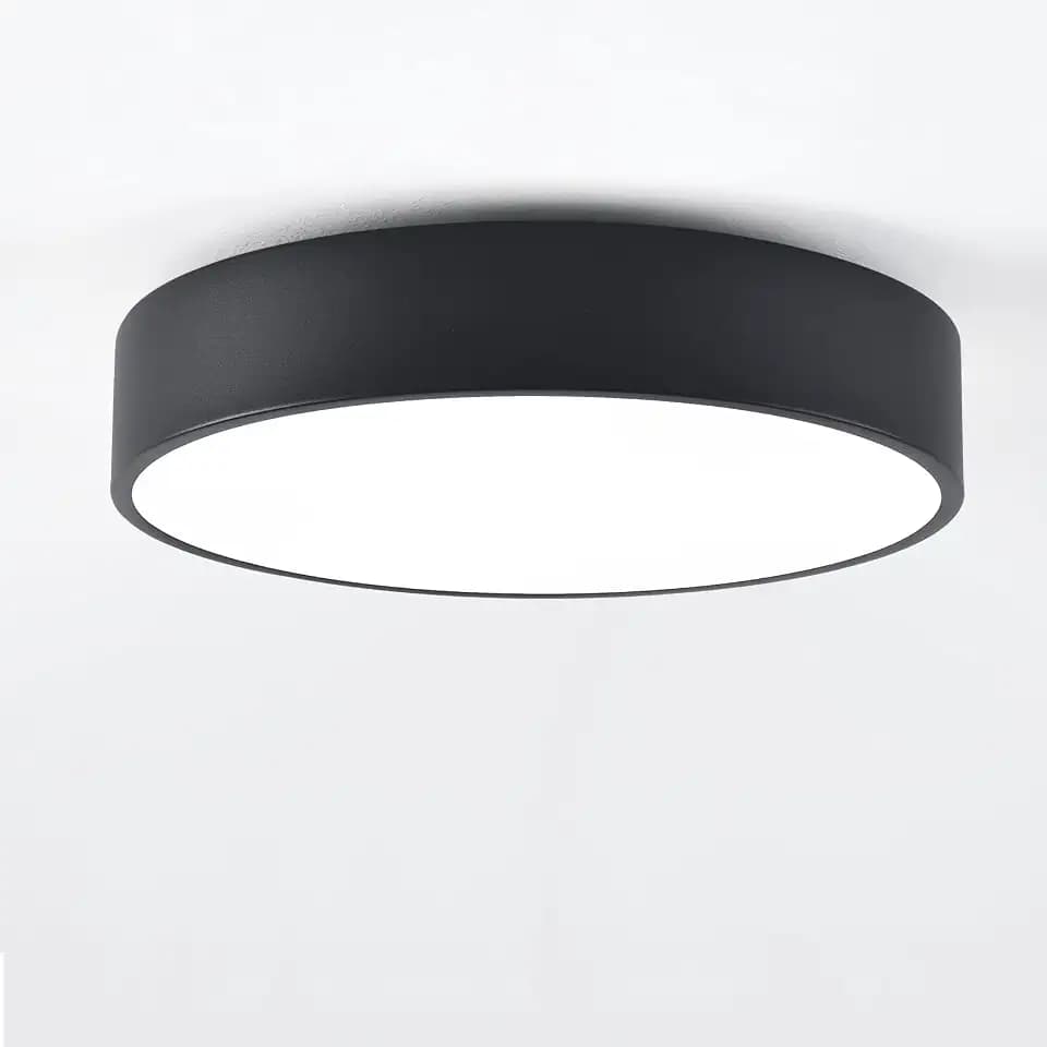 Politamp15.8 Black flushmount Ceiling Light 3-Light Close to Ceiling Lamp