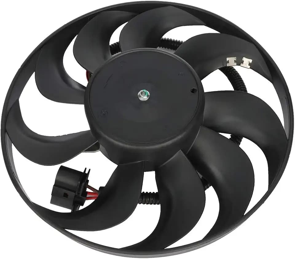 SCITOO 1J0959455A Condenser Cooling Fan Assembly for Audi & VW Model