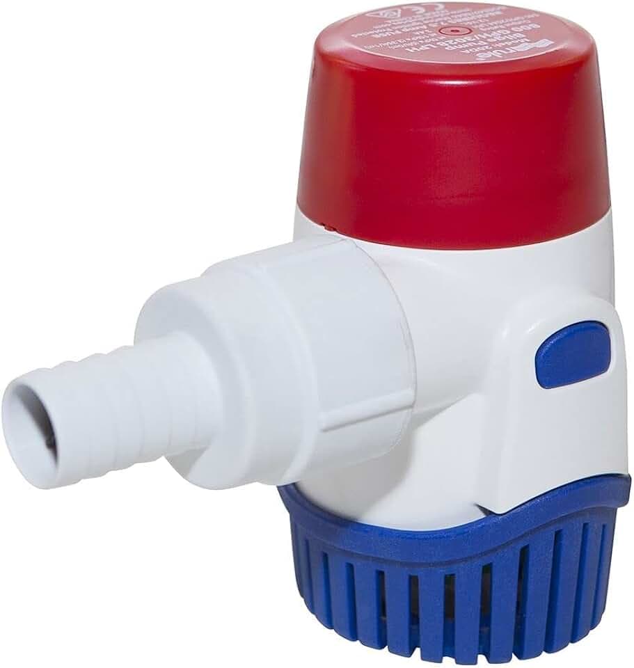 Rule 20DA, Standard Bilge Pump Non-Auto, Submersible, 800 GPH, 12V