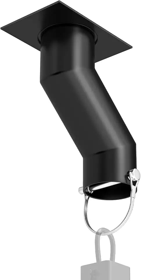 Black Metal Gutter Downspout Rain Chain Adapter