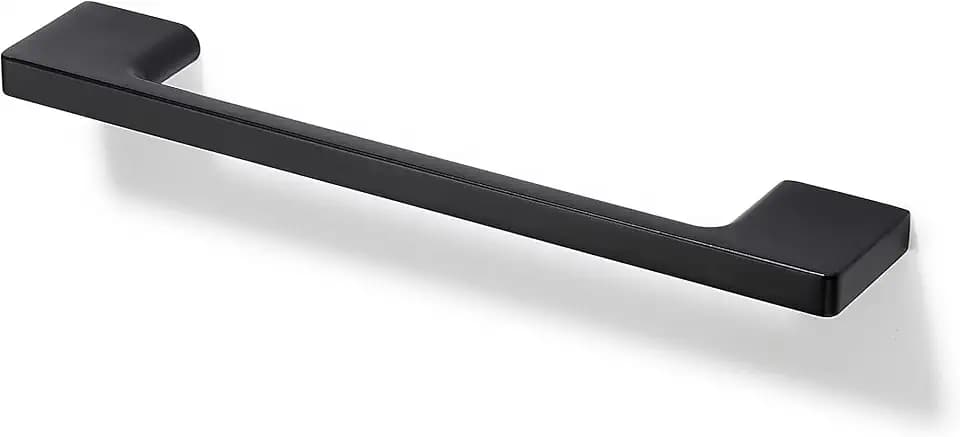 TUNNY 10 Pack Classic Cabinet Handles-5"/128mm Screw Spacing Matte Black Furniture Hardware Handles for Kitchen Cabinets Bedroom Cabinet Pull