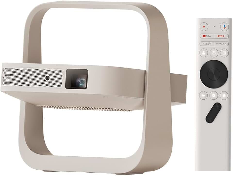 XGIMI Elfin Flip Plus Tragbarer Beamer, Google TV & Lizenziertes Netflix