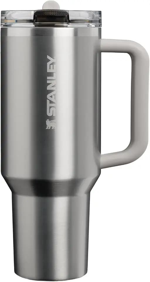 STANLEY Quencher ProTour Flipstraw Tumbler, 40 oz, Stainless Steel Ash