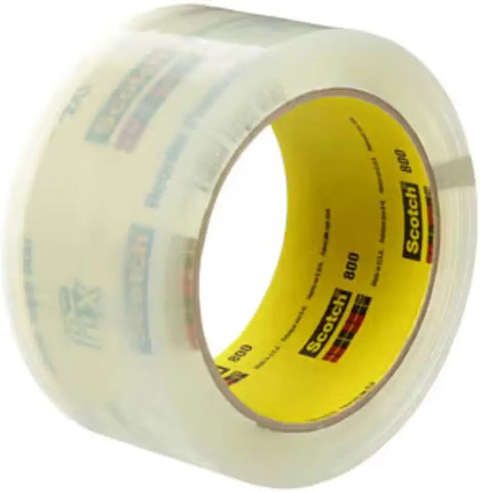 Scotch 800 Prescription Label Protection Tape, Clear, 2 in x 72 yd, 1 Roll – Moisture & UV Resistant, Strong Adhesive, Ultra-Clear Finish for Pharmacy, Medical & Industrial Use