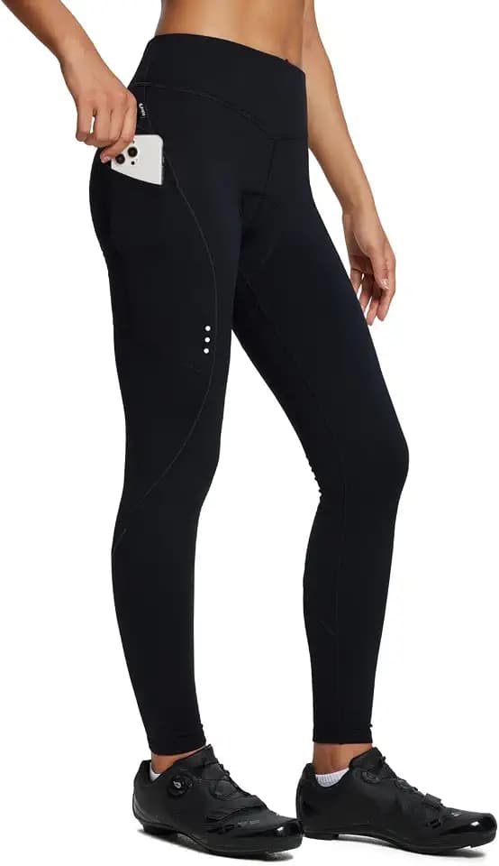 baleaf Women's Winter Cycling Pants Padded Fleece Lined Bike Thermal Tights